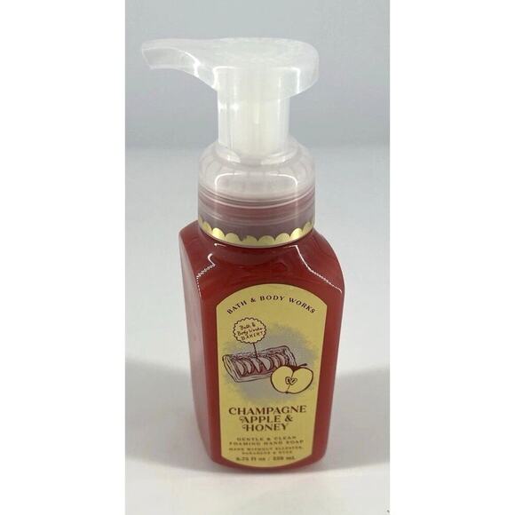 Bath & Body Works Champagne Apple and Honey Gentle Foaming Hand Soap Autumn NEW - Picture 1 of 2
